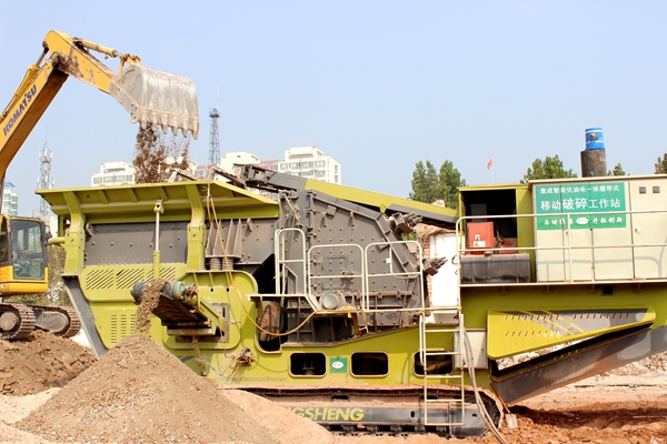 建筑垃圾移動破碎站