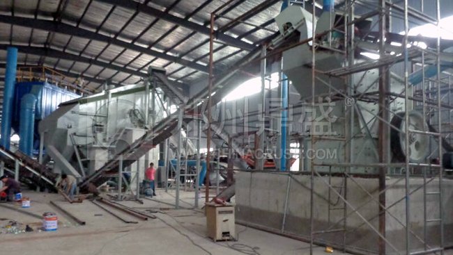 DPF建筑垃圾破碎機在天津建筑垃圾破碎研發線應用