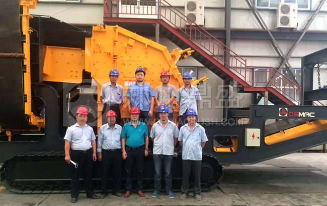 履帶式移動破碎站